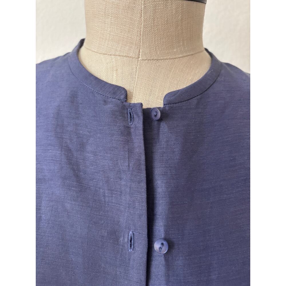 Eileen Fisher - NWOT Women's Silk & Linen Blend Sleeveless Midi Dress Size M - Picture 7 of 8
